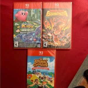 Nintendo Switch Game Trio - Vibrant Red, Green, Blue Covers
